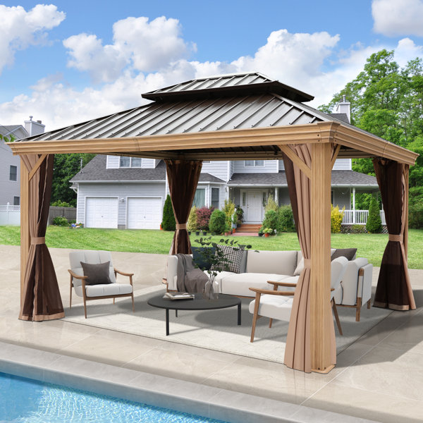 Gartoo Aluminum Patio Gazebo | Wayfair