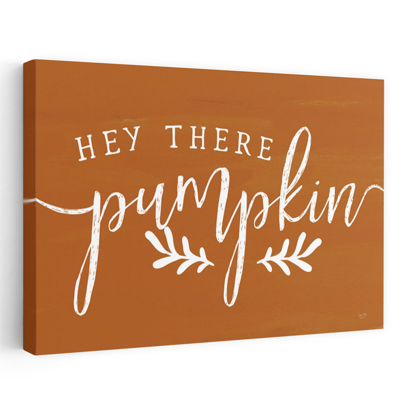 «Hey There Pumpkin», art contemporain abstrait, H 16 po x l 24 po