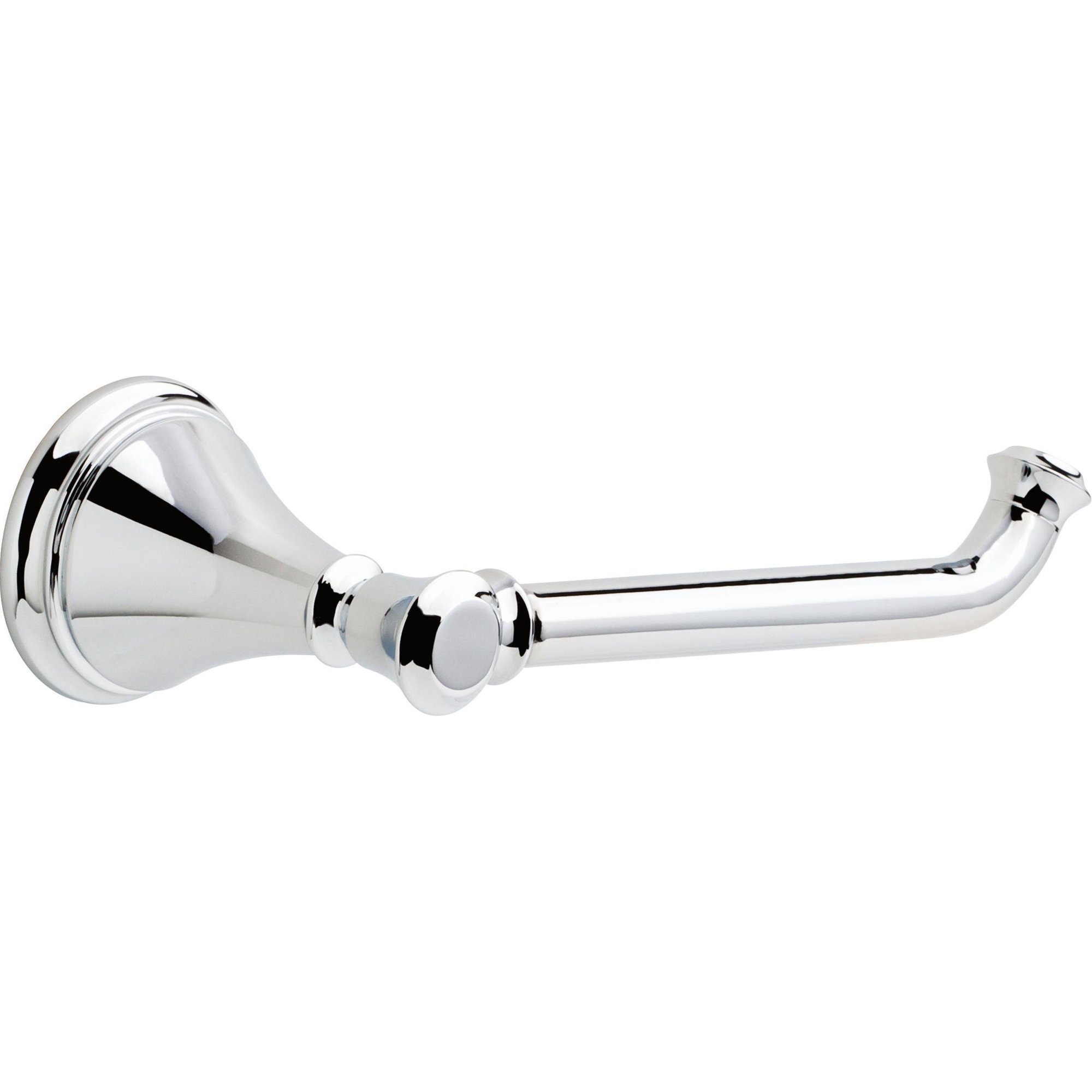 Cassidy Wall Mount Single Post Toilet Paper Holder Bath Hardware Accessory in Polished Chrome, Chrome
