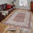 Stylish Woven Carpet, 4 x 6 Feet, 100% Polyester | Antibacterial, 3D Digital Printing, Non-Slip PVC Felt Dot Underside | Machine Washable, 0.4 in Pile Height, Perfect for Living Room & Bedroom Decor-1893333695