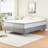 Aurora Wood Platform Bed With Removable Upholstered Cover, No Box Spring Needed, Tool Free Assembly, Noise Free-108574839