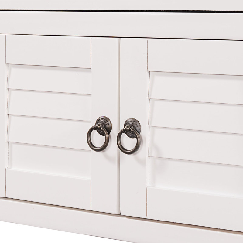 Armoire d'appoint 2 portes Dente, Blanc