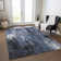 Machine Washable Indoor/Outdoor Cinead ACN1683 Blue Rug