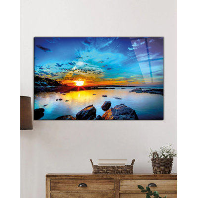 Stunning Decorative Tempered Glass Painting, 23.6 x 35.4 Inches | 100% Tempered Glass, Thickness: 0.16 Inches | Perfect for Home Decor, Modern Aesthetic, and Stylish Wall Art