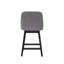 Ensemble de 2 tabourets de bar pivotants à hauteur de comptoir de 26 po avec pieds en bois massif, tabourets de bar de style campagne moderne pour îlot de cuisine et comptoir, tissu performance gris-66308473