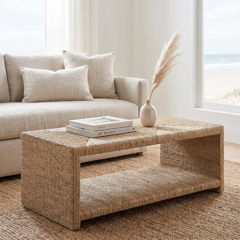 Table basse rectangulaire avec rangement Colston