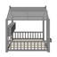 Lit sur pied avec tablette de rangement-603207050