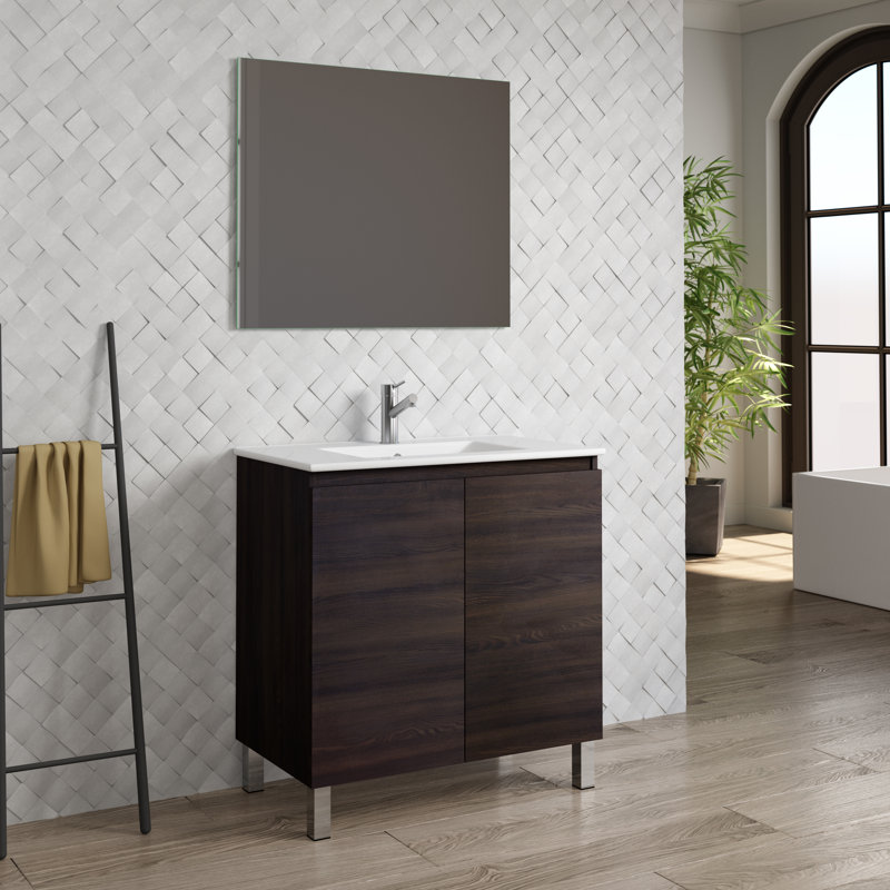 Jasso 31'' Single Bathroom Vanity with Manufactured Wood Top