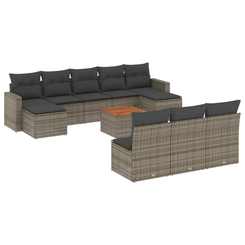  Outdoor Sofa Set Grey, Gray, Dark Gray