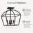 Alfreda 4 -Light Semi Flush Mount-1678422882