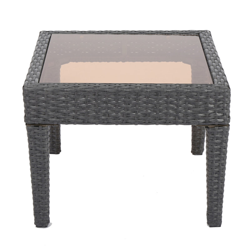 Outdoor Antibes Wicker Side Table,Accent Table