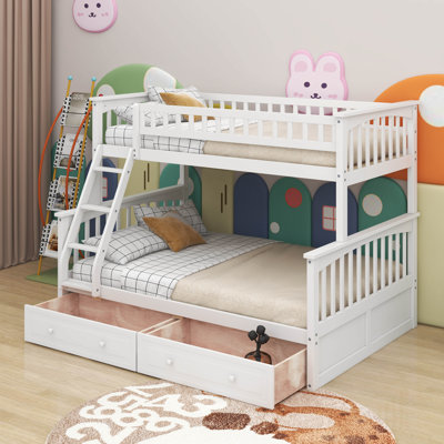 Twin Over Full Bunk Bed With Drawers
