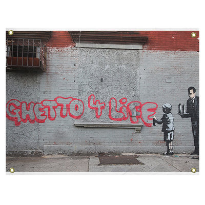 Tapisserie ghetto 4 life en polyester