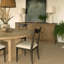 Chaise d'appoint silhouette en lin beige-99405681