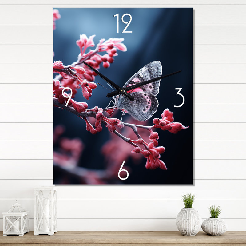 Horloge murale Winter Enchanted Frost I - Animals, Grand