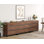 Buffet 3 en 1 avec 12 tiroirs, crédence moderne avec base en métal, armoire à café