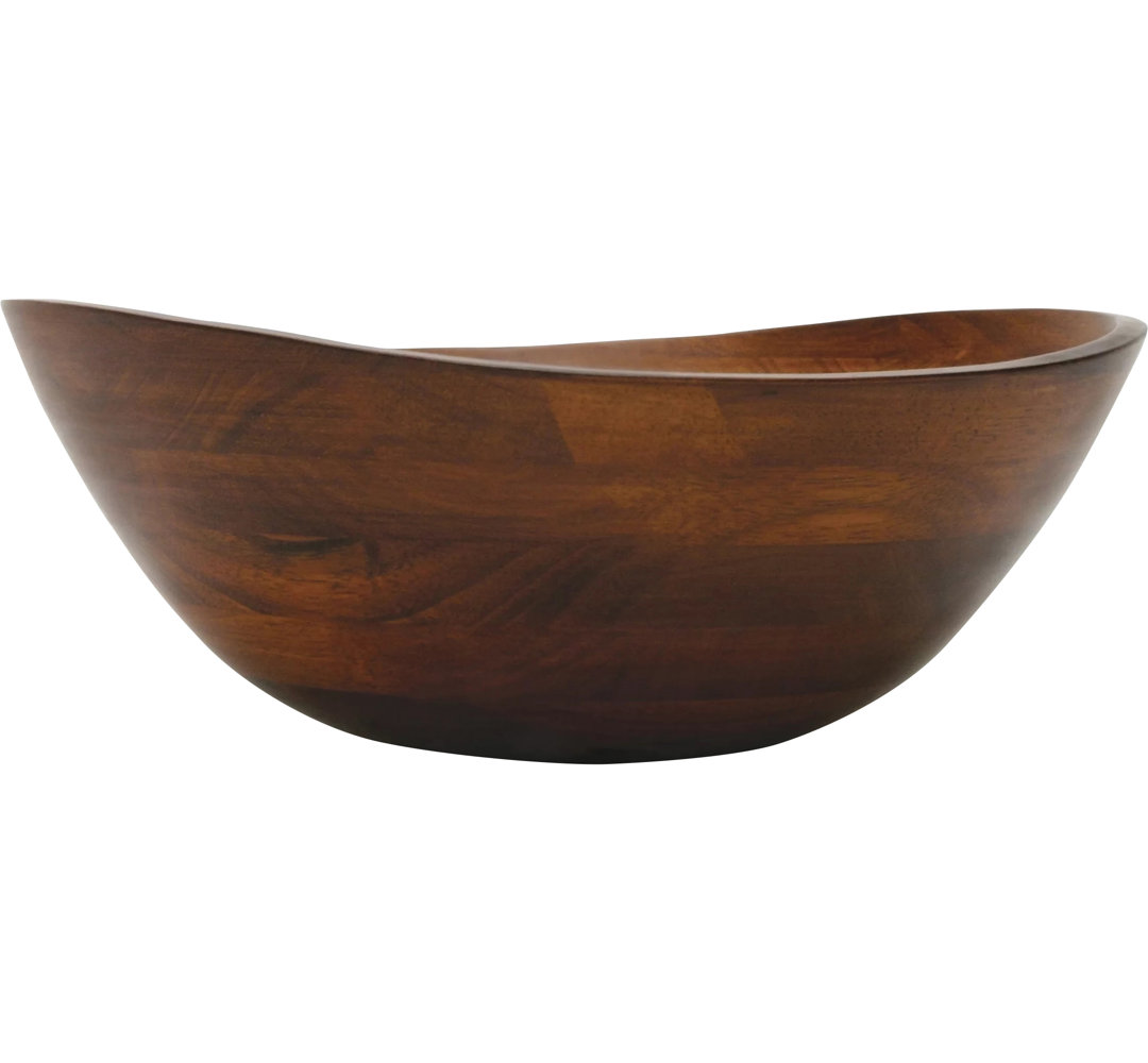 Millwood Pines Christiano Wood Salad Bowl Millwood Pines