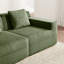 Canapé modulaire modulaire en forme de U sans siège à 4 places, canapé modulaire Cloud avec assise profonde, canapé modulaire moderne à 4 places avec coussins décoratifs et 2 repose-pieds amovibles, tissu en velours côtelé-297323733-297323734