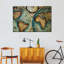 Carte du vieux monde sur toile-312494665