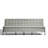76.9" Queen Futon Sofa Bed with Metal Frame, Space-Saving Sleeper for Apartments & Guest Rooms, Light Gray-1765831708