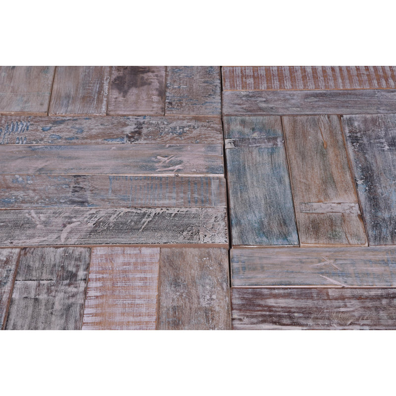 Carreaux de bois récupéré, 18 x 18, Blanchies
