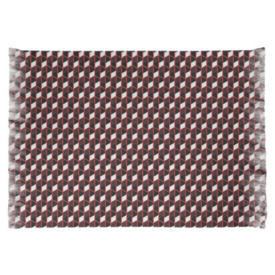 Tapis rouge/noir à rayures classiques Mcguigan