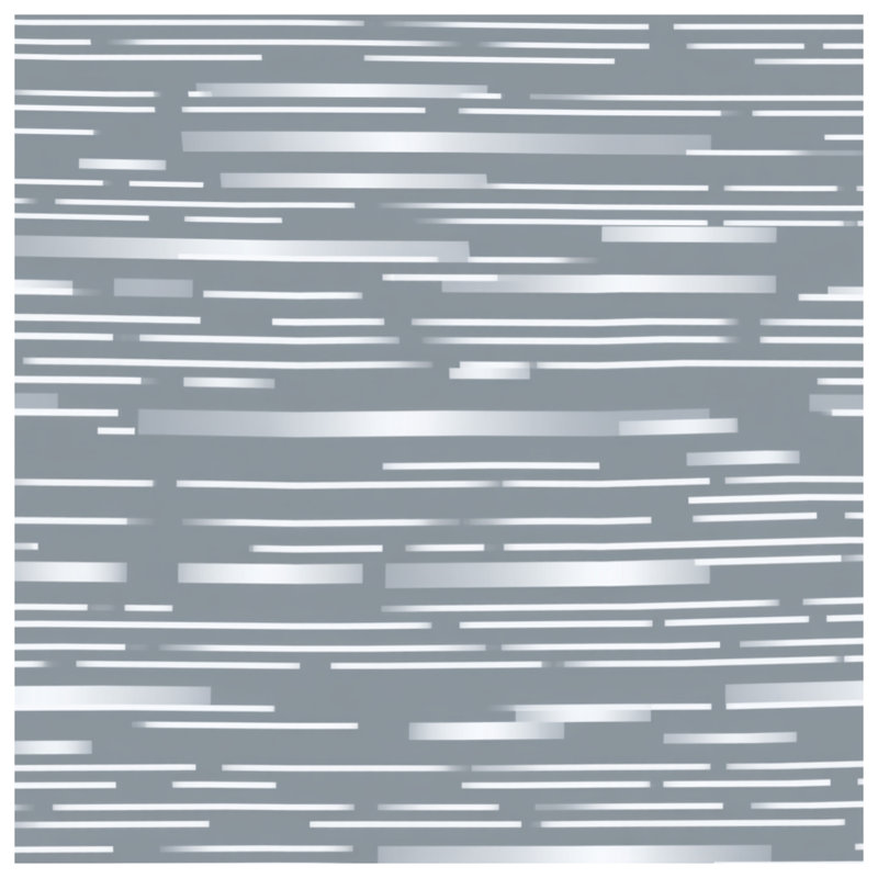 Rideau de douche gris à rayures - motif de salle de bain moderne, L 70 po x H 72 po