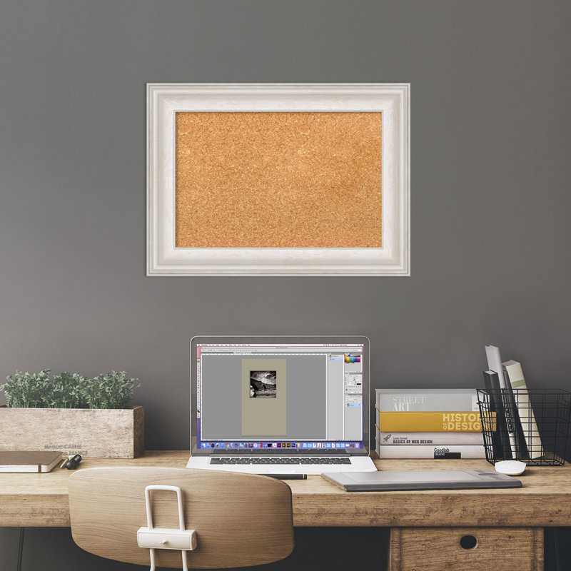 Panneau de liège mural Aquileo, Blanc argenté naturel, H 1 pi 4 po x l 1 pi 10 po