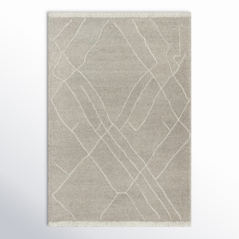 Tapis rectangulaire en laine Peregrina, Rectangle 6 pi x 9 pi