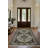 Nancy Collection Digital Print Cotton-Polyester Green Moroccan Rug-1876529960
