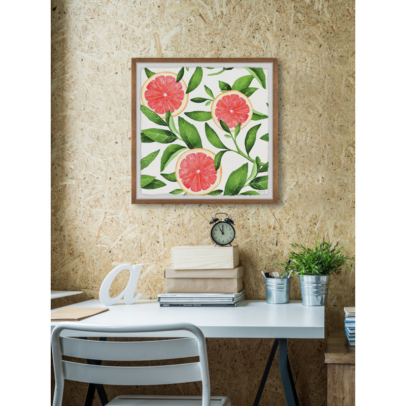 Citrus - Single Picture Frame Print, 30cm H x 30cm W x 3.81cm D
