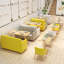 Banc de rangement à la mode pour desserts-101750318