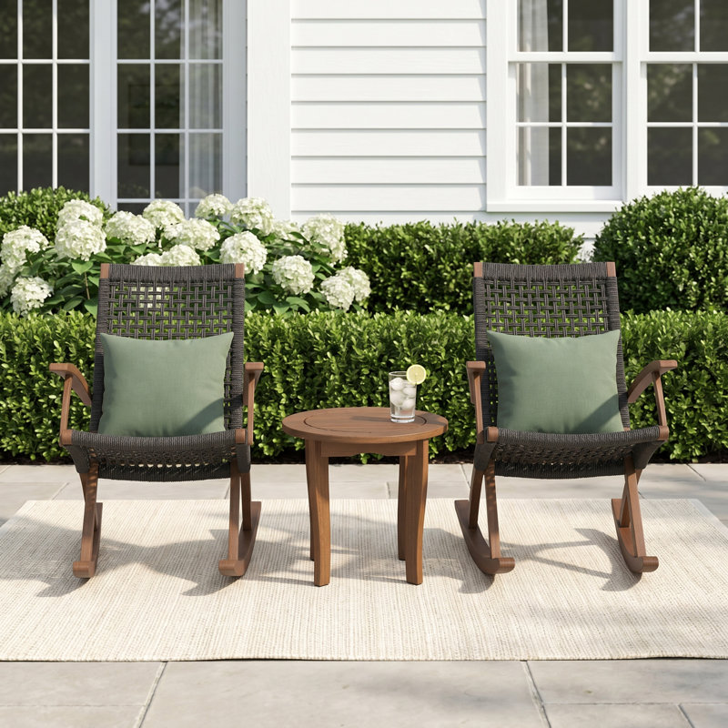 Brayson Eucalyptus 2 - Person Patio Conversation Set
