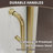34-36 In.W X 72 In.H Pivot Frameless Shower Door,1/4 In. Clear Glass Pivot Swing Shower Doors In Brushed Gold,Pivot Shower Door Reversible Installation