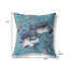 Coussin décoratif intérieur floral 26 "X 26" Indigo-105621142