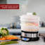 Innoteck Kitchen Pro 3-Tier Steam Cooker With Digital Timer, 9Liter Cooking Capacity, 800W BPA Free