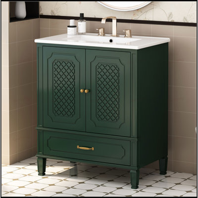 Meuble-lavabo à fermeture en douceur 30 po avec lavabo