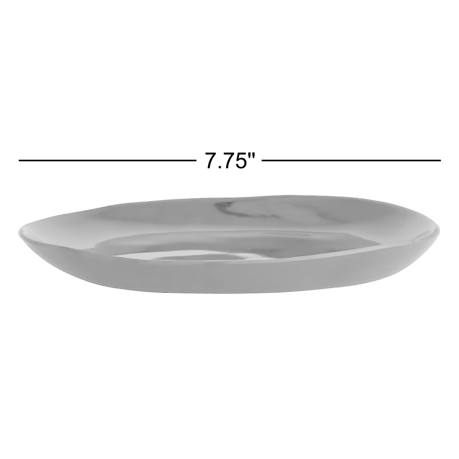 Sandia Melamine Salad Plate, Obsidian