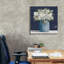 «White Flowers I» par Cindy Jacobs, art mural sur toile-992604762