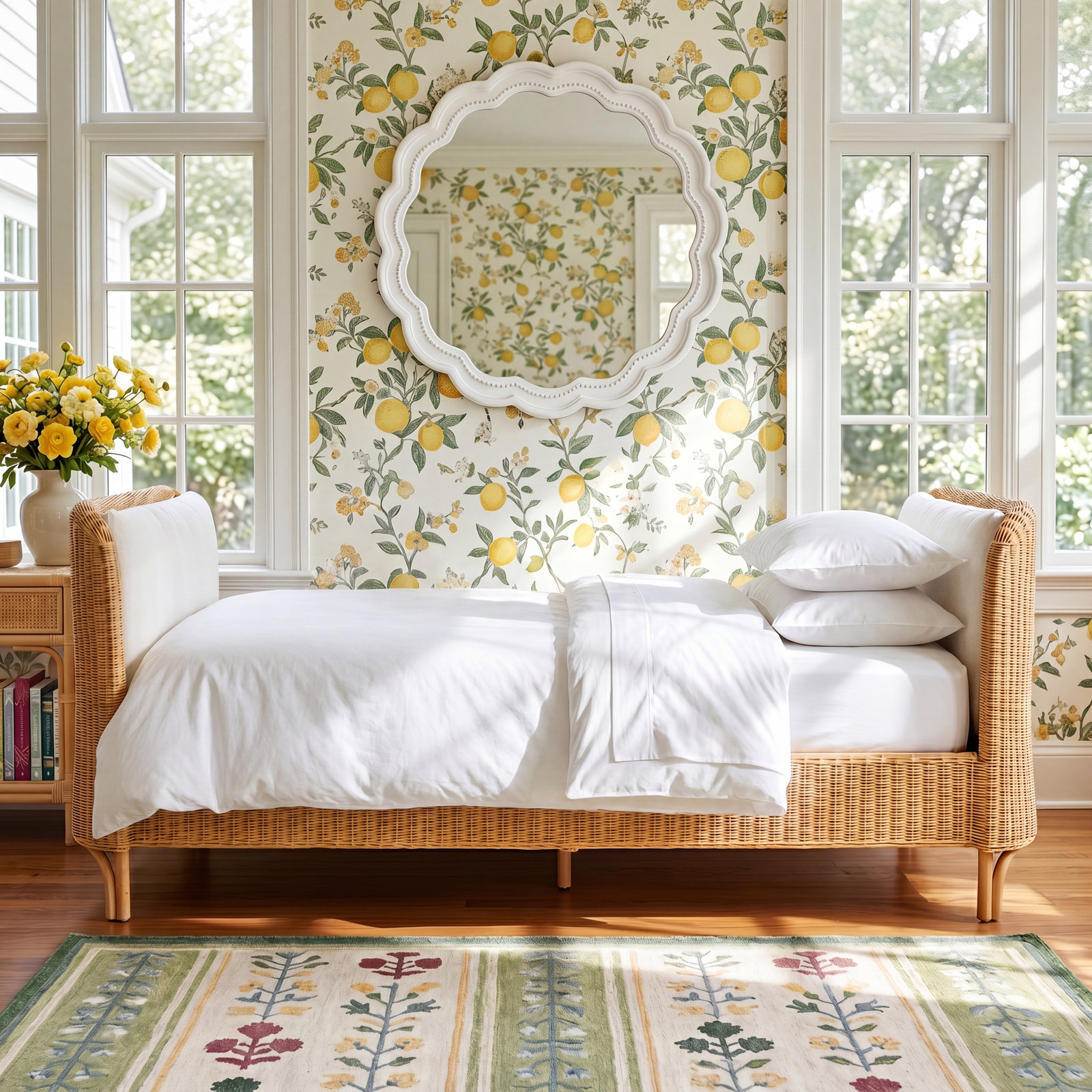 Demeatra Diva Bohemian Light Honey Rattan Daybed