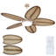 Ventilateur de plafond 52/62 po à 5 pales avec lumières et télécommande-991213816-979232278