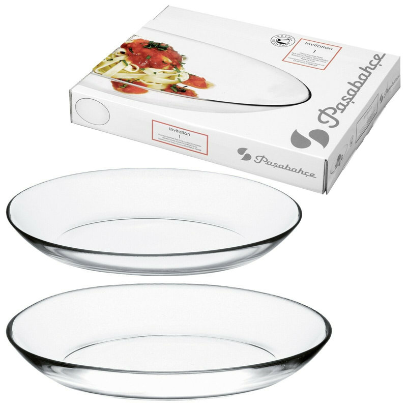 Symple Stuff Kikuko Glass Platter