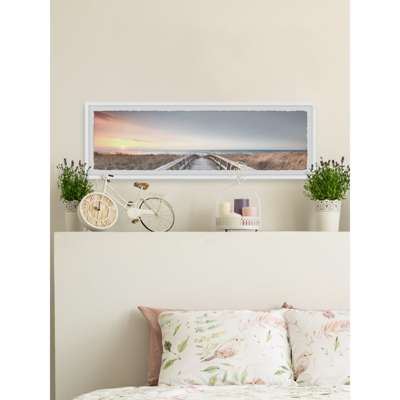 Cool Sunset by Marmont Hill - Single Picture Frame Print, 25cm H x 76cm W x 3.81cm D