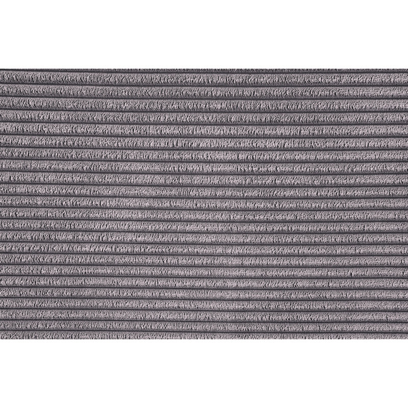 Velours côtelé gris élégant avec une expérience d'assise confortable