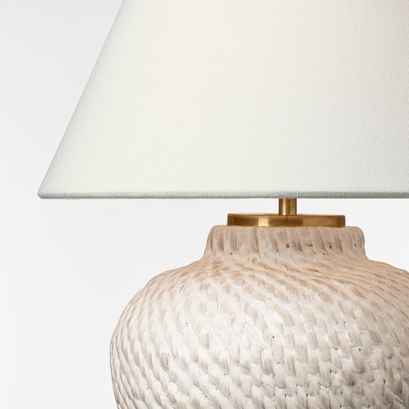 Avedon Cordless LED Table Lamp by Marie Flanigan, Plaster White