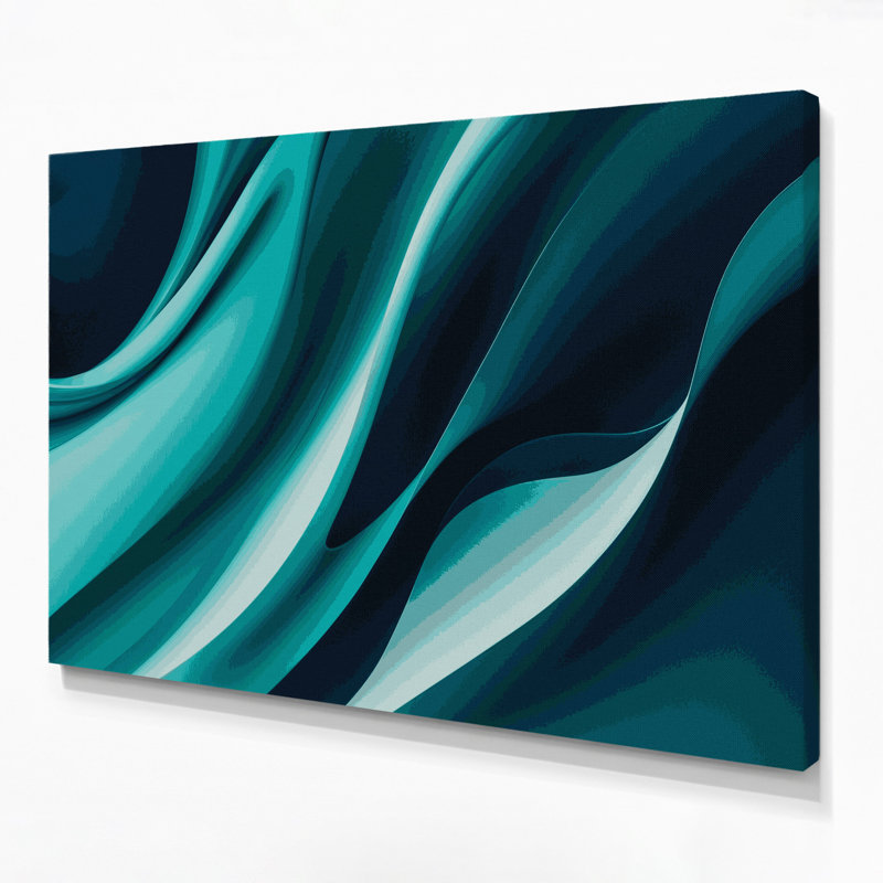 Art mural sur toile dégradé abstrait vert 42, H 11 po x l 14 po