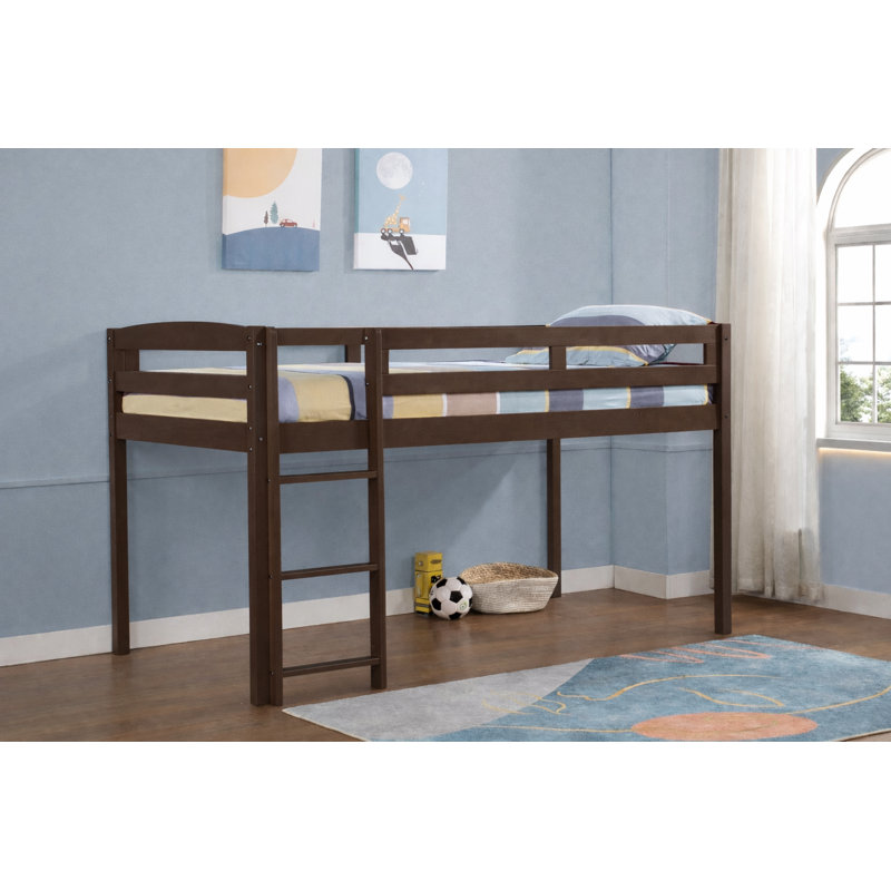 Alique Kids Loft Bed, Cappuccino, Twin
