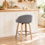 Tabourets de bar pivotants en velours Louise-1674843655-1814672856