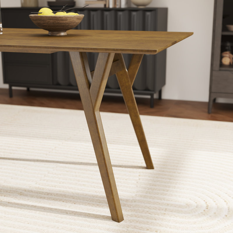 Needham Modern Dining Set, Dining Table With Chairs, 5, Walnut