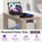 Starleen End Table Built-In LED Lights and Outlets with Fabric Drawer